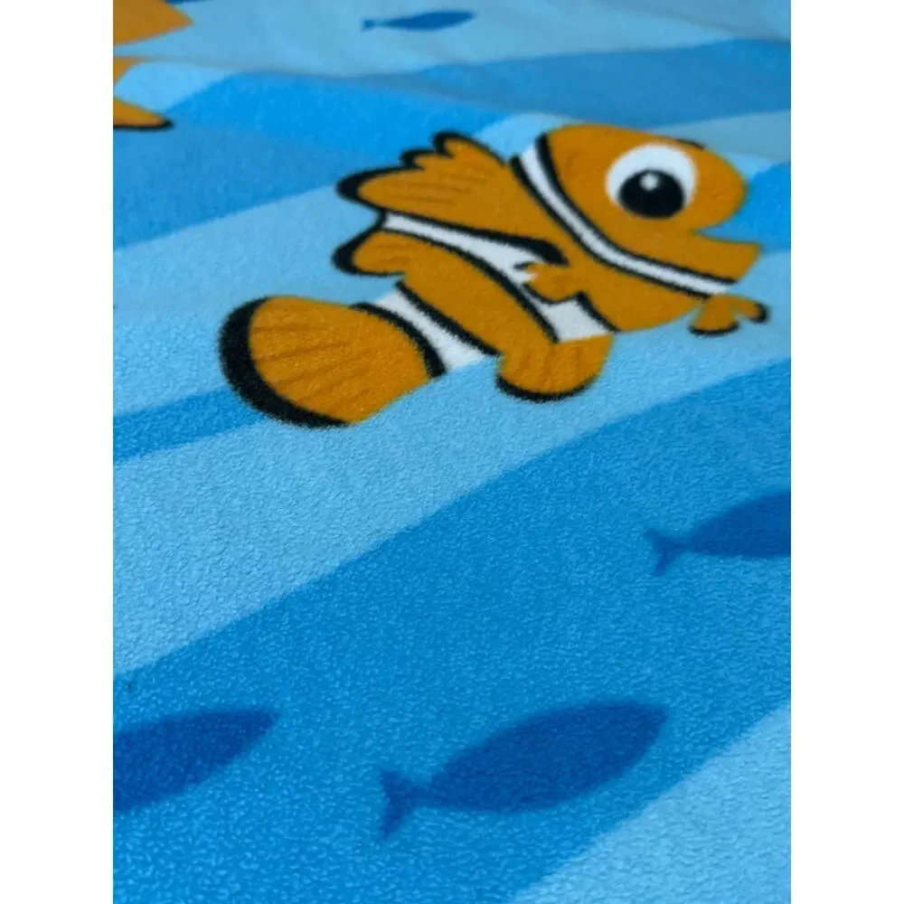 Disney Pixar Finding Nemo Dory Nemo Blue Fleece Throw Blanket Kids 46x60 Movie